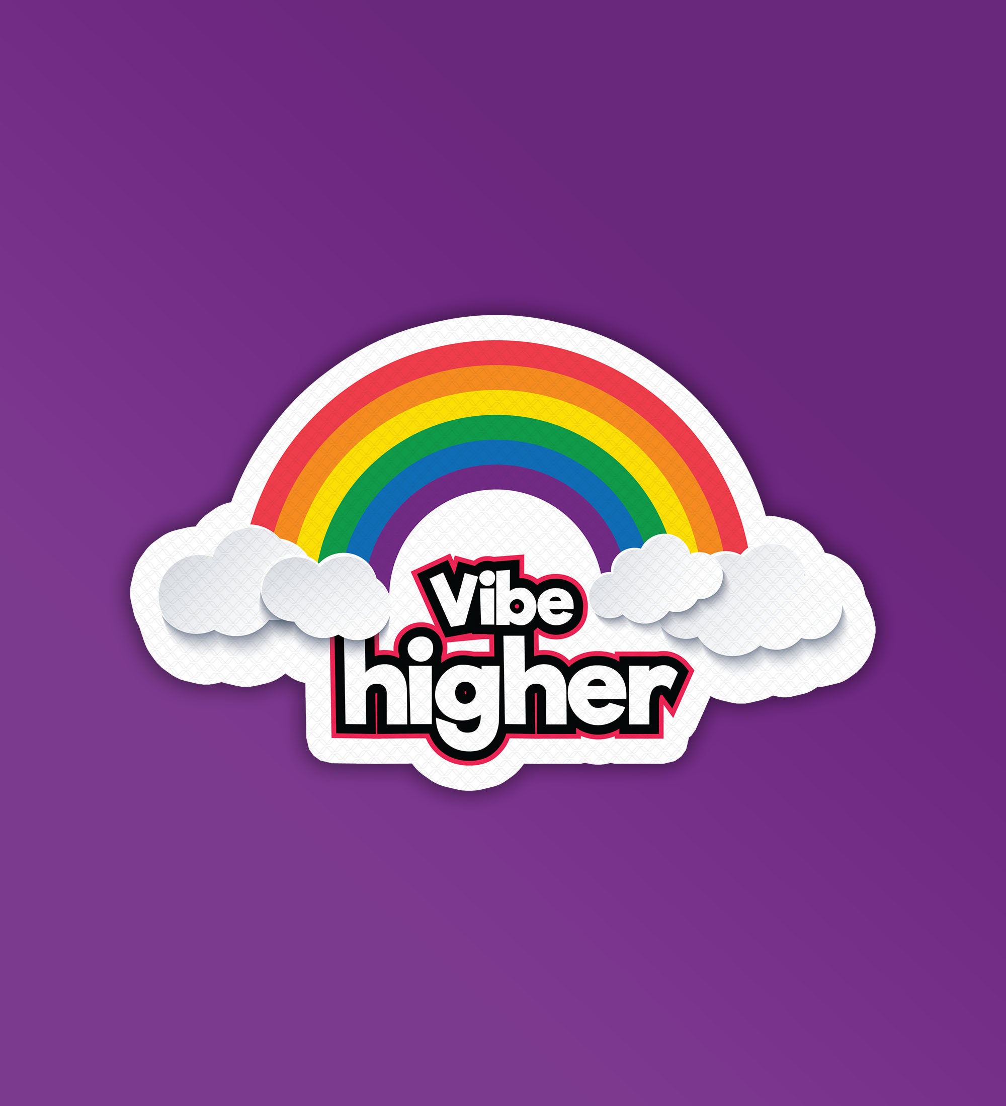 Vibe Higher Laptop Mobile Stickers