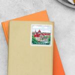 Vienna Historic Cityscape Post Stamp Travels Stickers