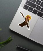 Vintage Cow Boy Sticker