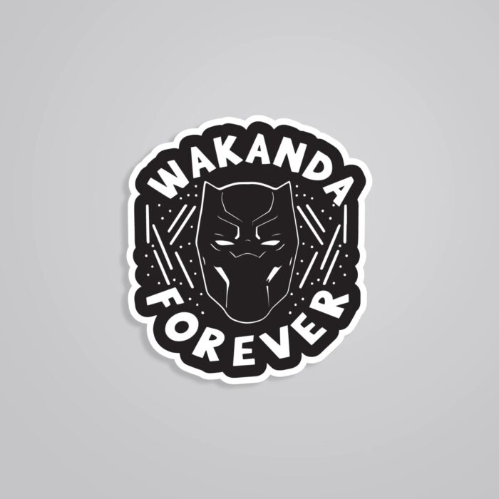 Wakanda Forever In Black Movies Stickers