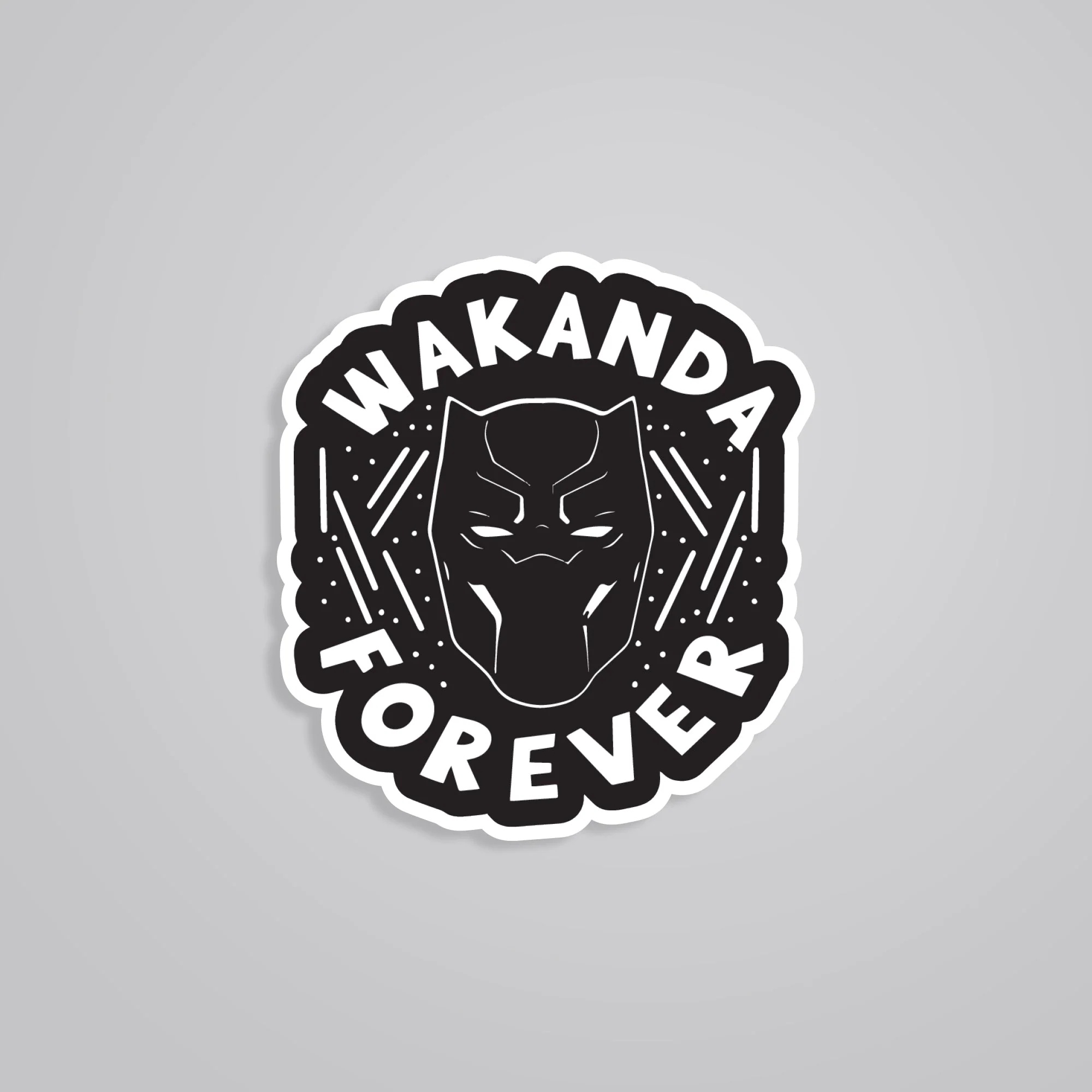 Wakanda Forever In Black Movies Stickers