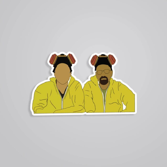 Walter And Jesse Minimalist TV Shows Stickers