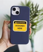 Warning Designer Here Sticker