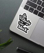 Wednesday Wear Black Sticker