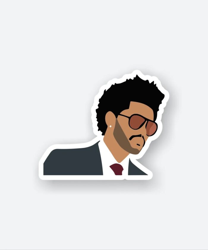 Weeknd With Shades Sticker