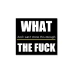 What The Fuck Sticker