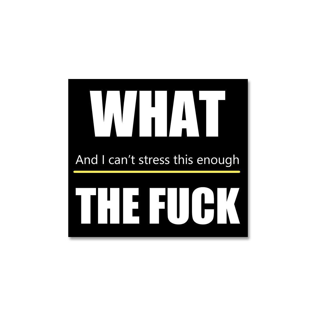 What The Fuck Sticker