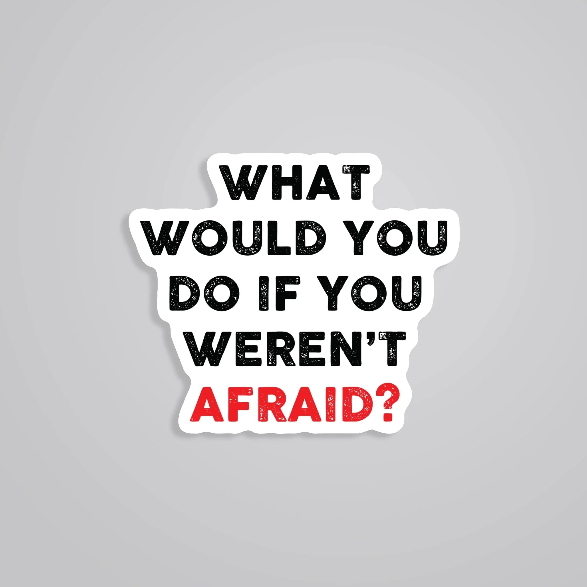 What Would You Do If You Werent Afraid Motivational Stickers