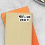 Whats 1000 Minus 7 Anime Stickers