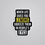 When Life Gives You Lemons Witty Stickers