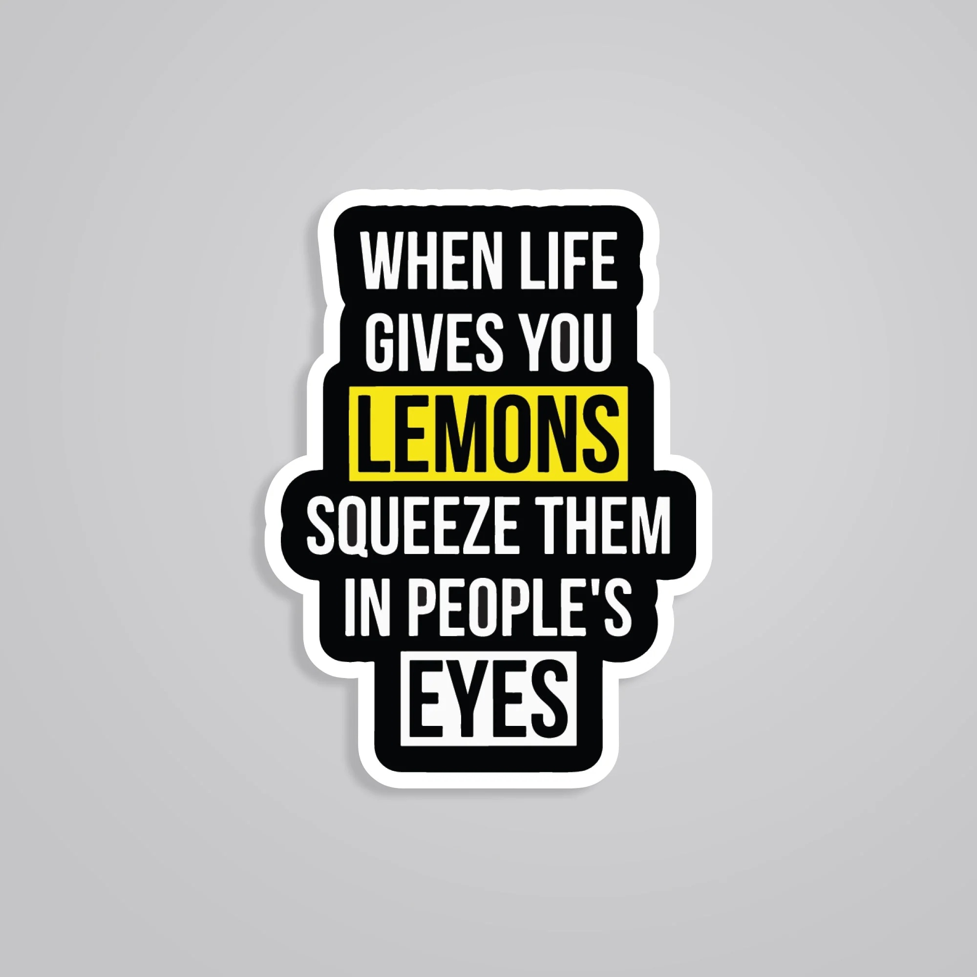When Life Gives You Lemons Witty Stickers