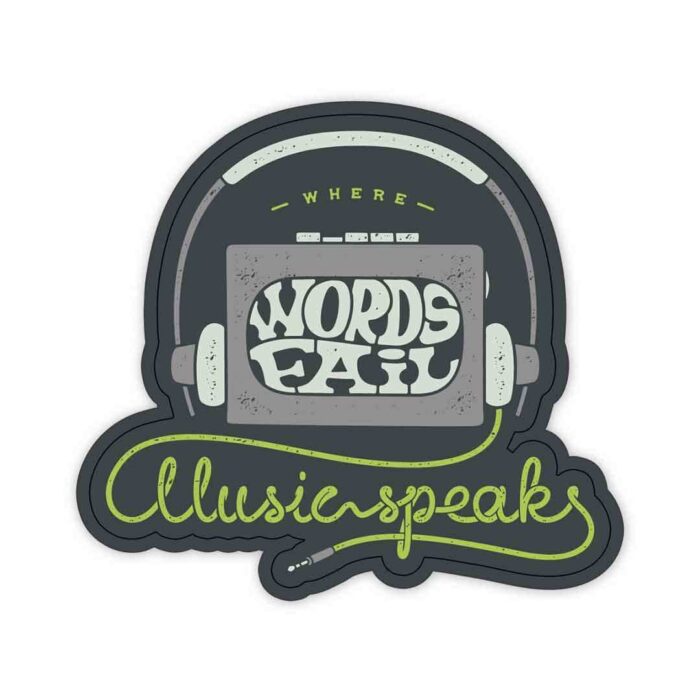 When Words Fail Illusion Speaks Sticker