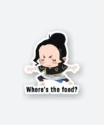 Wheres The Food Black Clover Sticker