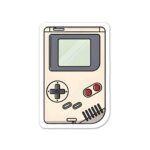 White Gameboy Sticker