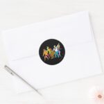 Whole Gang 13 Mystery Inc Classic Round Sticker