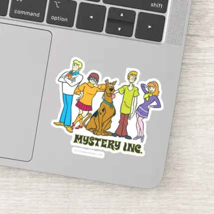 Whole Gang Standing Mystery Inc Sticker