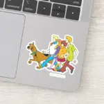 Whole Gang Walking Mystery Inc Sticker