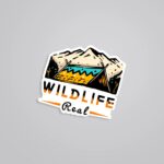 Wildlife Real Mountain Travels Stickers