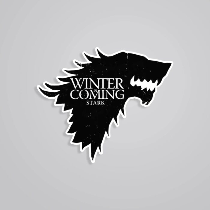 Winter Is Coming Stark TV Shows Stickers