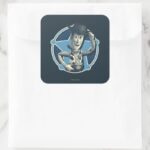 Woody Sheriff Badge Square Sticker