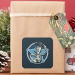 Woody Sheriff Badge Square Sticker