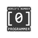 Worlds 1 Programmer Sticker