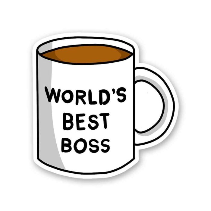 Worlds Best Boss Sticker