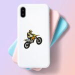 Yellow Motocross Bike Sticker