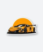 Yellow Pagani Huayra Sticker