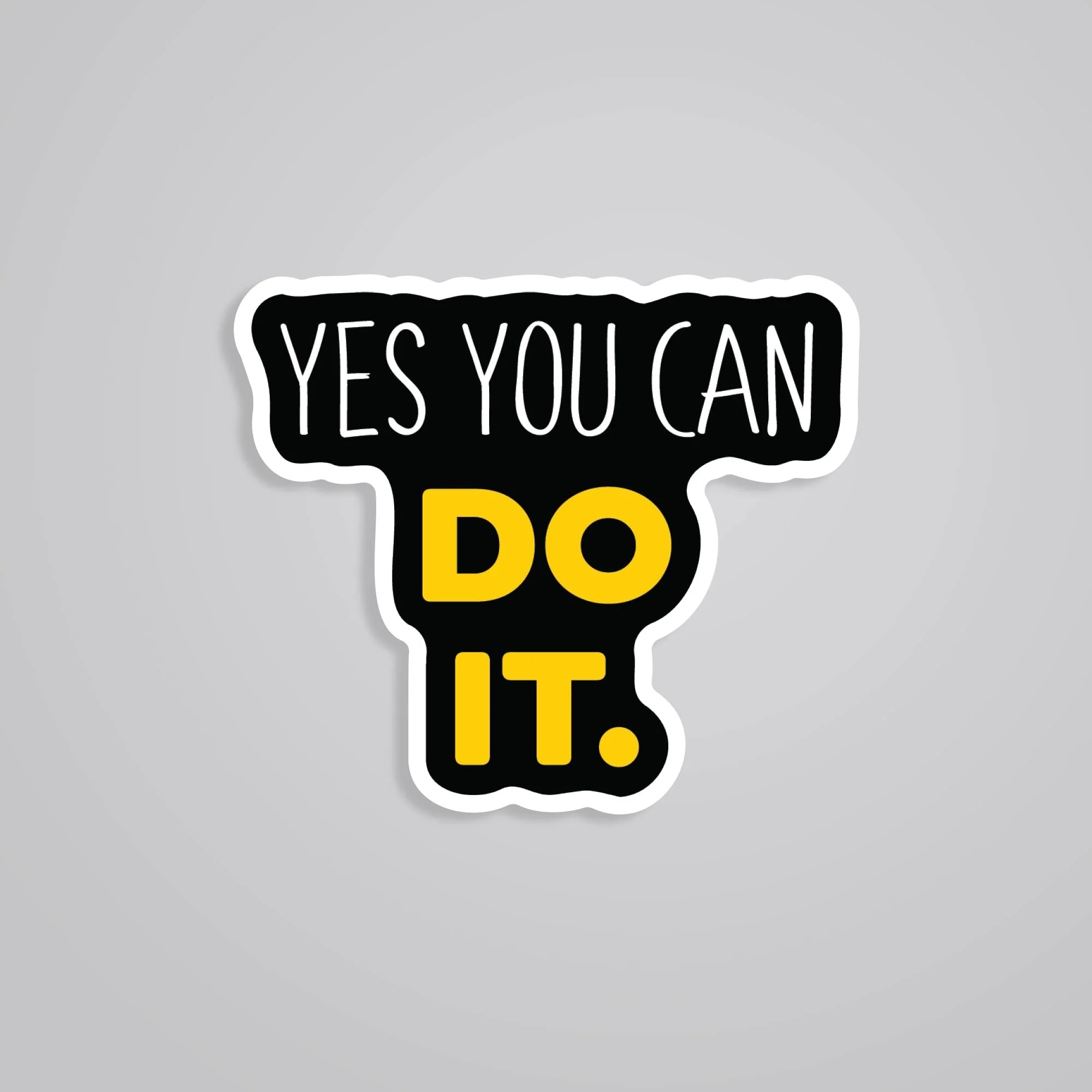 Yes You Can Do It Motivational Stickers