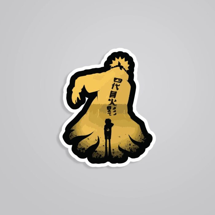 Yondaime Silhouette Anime Stickers
