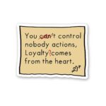 You Control Nobody Actiond Sticker