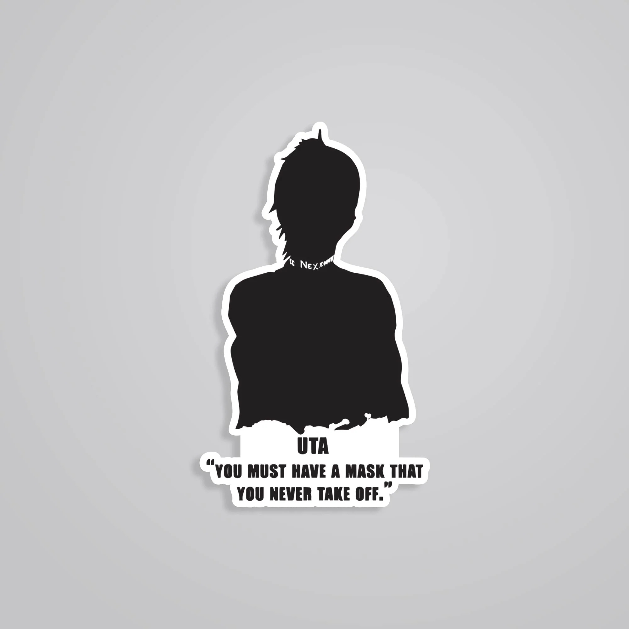 You Must Have A Mask You Never Take Off Anime Stickers