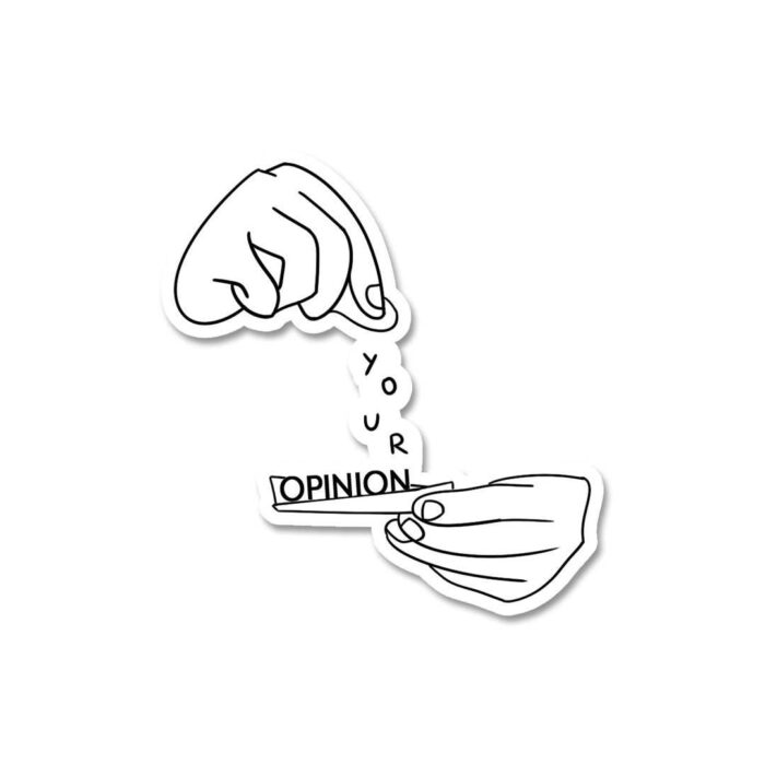 Your Opinion Sticker