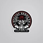 Yujiro Hanma Gym Anime Stickers