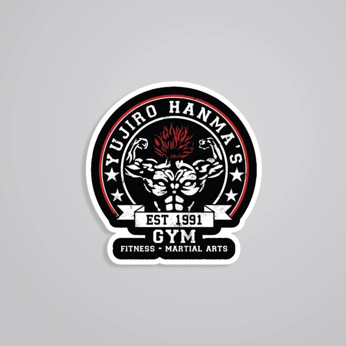 Yujiro Hanma Gym Anime Stickers