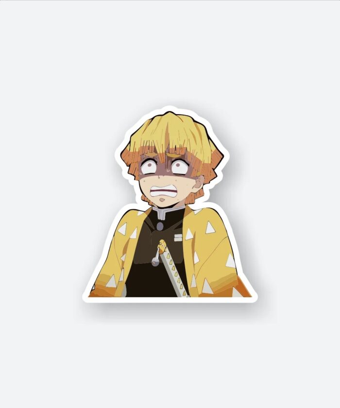 Zenitsu Agatsuma Frightened Sticker