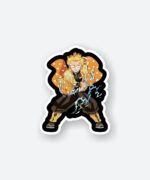 Zenitsu Attack Kimetsu No Yaiba Sticker