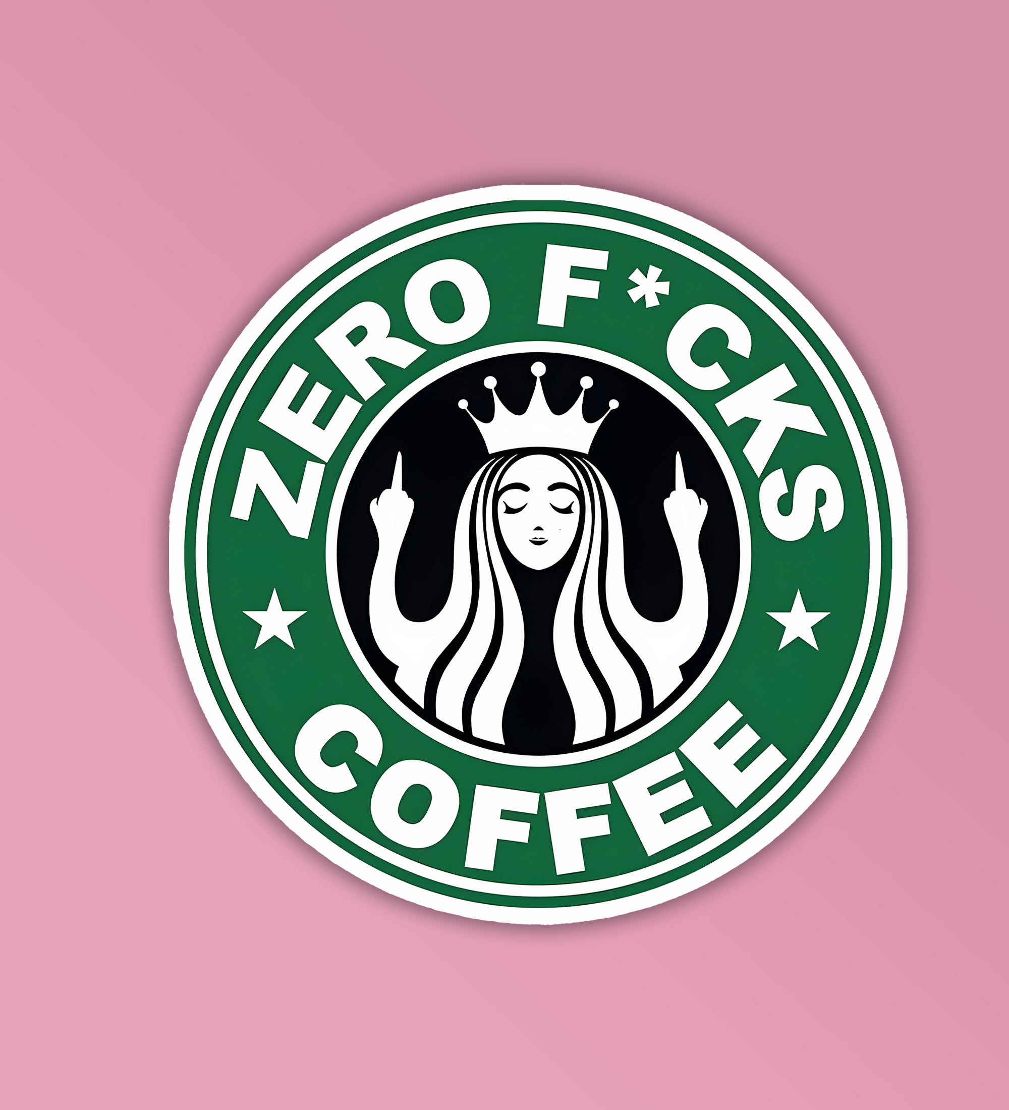Zero Fcks Coffee Laptop Mobile Stickers