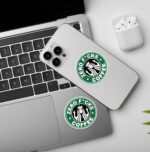 Zero Fcks Coffee Laptop Mobile Stickers