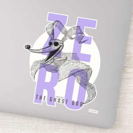 Zero The Ghost Dog Typography Sticker