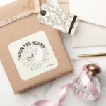 Zero The Haunted Hound Square Sticker