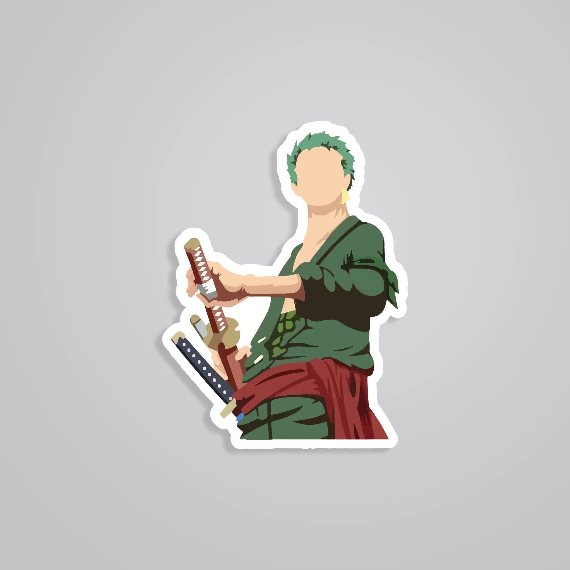 Zoro Minimalist Anime Stickers