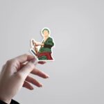 Zoro Minimalist Anime Stickers