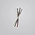 Zoros 3 Katanas Anime Stickers