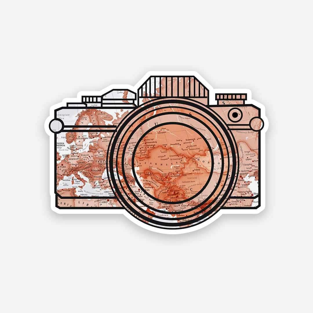 Aesthetic camera sticker