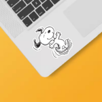 Boogie Time with Dancing Snoopy Peanuts Sticker