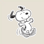 Boogie Time with Dancing Snoopy Peanuts Sticker