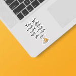 Cat Wisdom Work Hard Dream Big Sticker