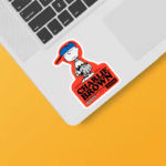 Charlie Brown Pitcher Spirit Peanuts Sticker